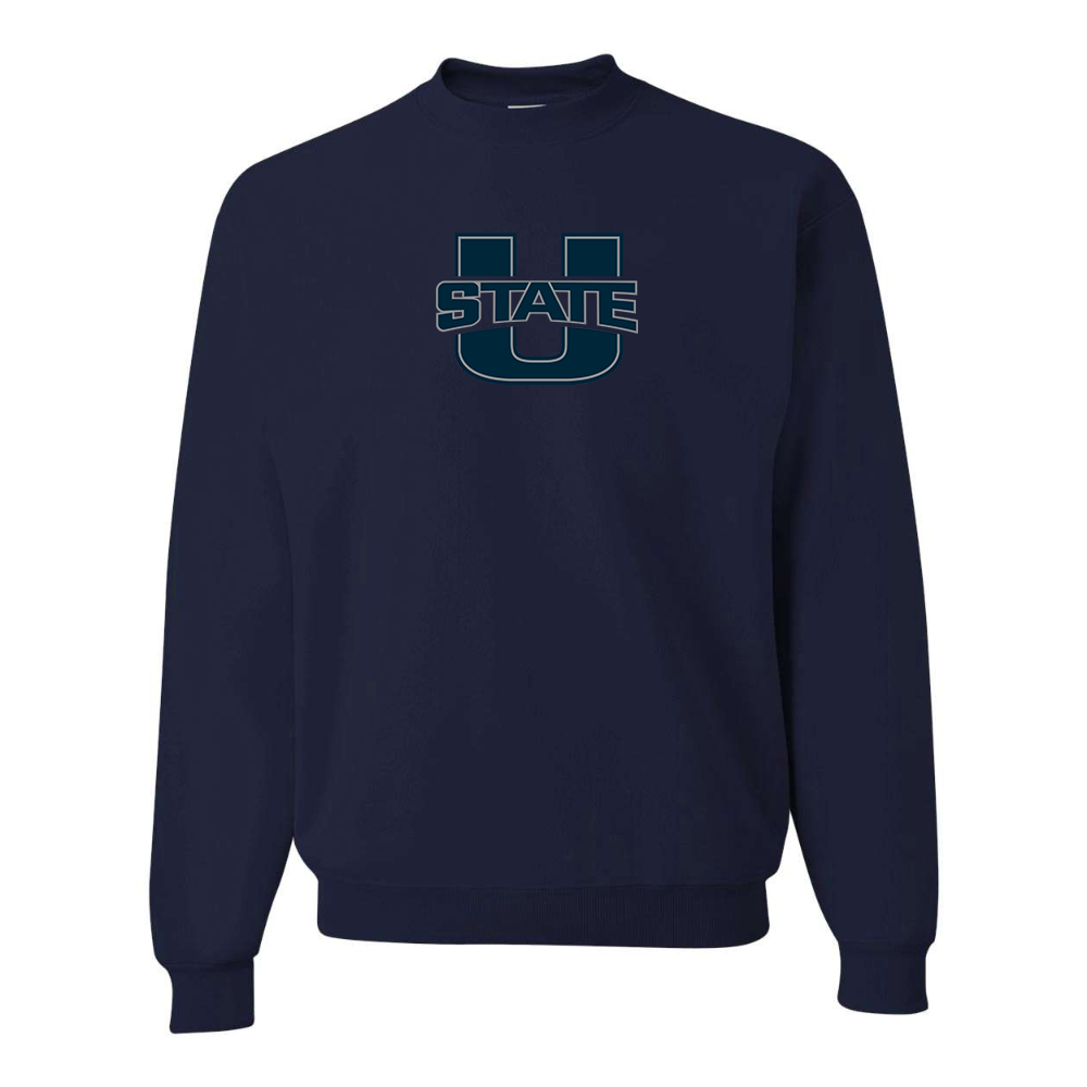 Men's Utah State Aggies JERZEES NuBlend Crewneck Sweatshirt